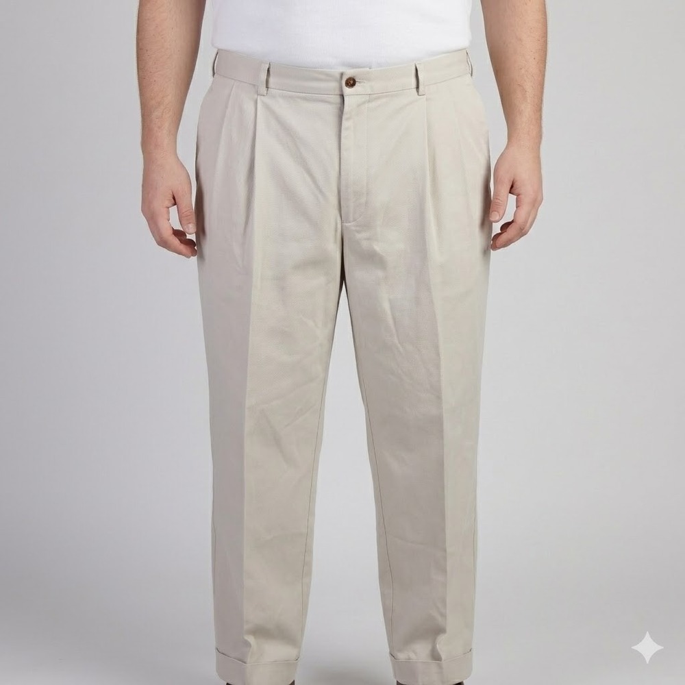 Brooks Brothers Chino Pants Elliot Advantage 42/30 Khaki EUC
